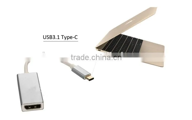 high quality USB 3.1 type c to DP male to female for laptop