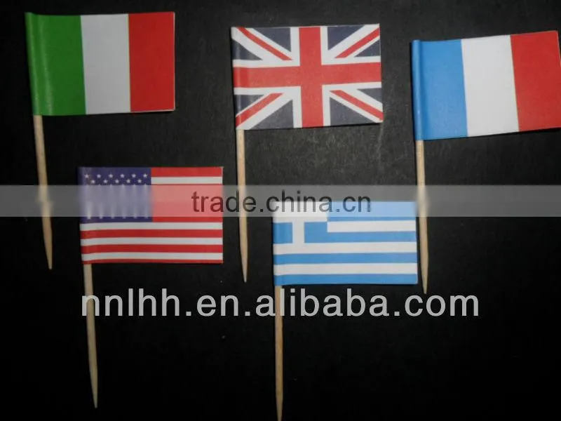 Decoration toothpick with flag