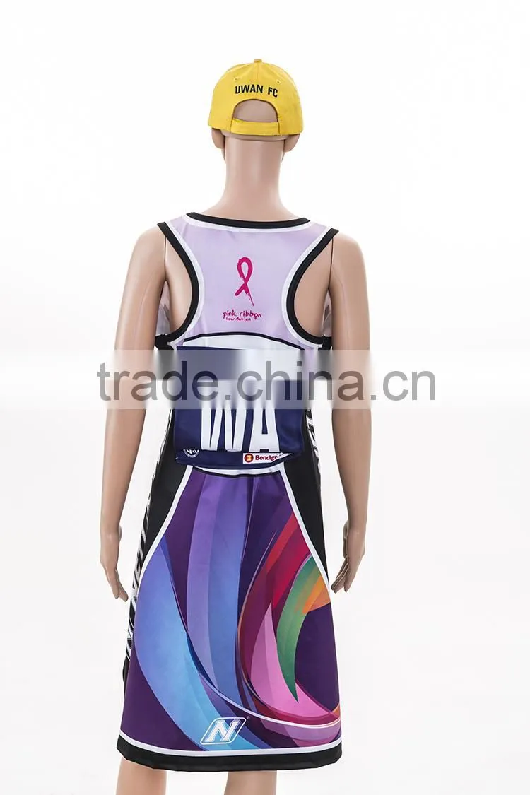 Healong Sports Custom Sublimate Team Bodysuit Netball Dress
