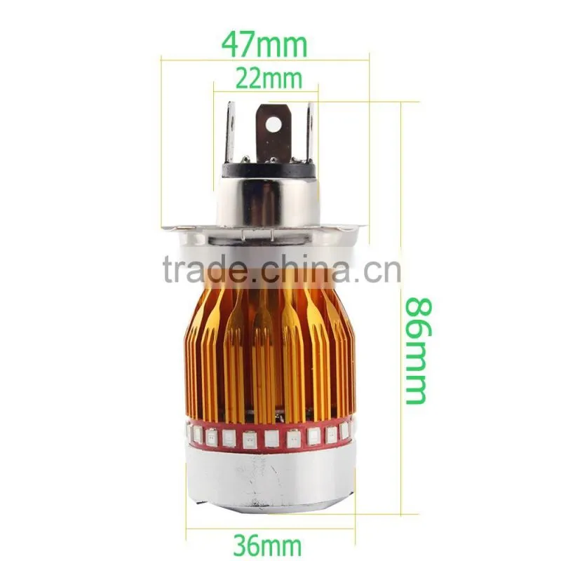 H6 motorcycle led strobe light 9W with high/low beam led motorcycle lights