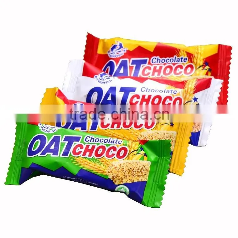 200g Bag Packed Oatmeal Choco Biscuit , Cereal Oat Milk Chocolate Candy