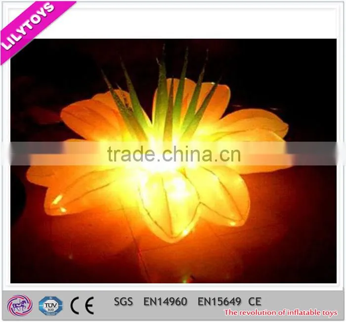 Attracting fashional top qualiy SGS lighting inflatable flower LED for promotion