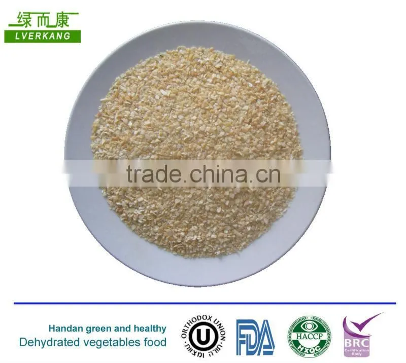 Minced dried garlic, garlic granules, dehydrated garlic particle shape