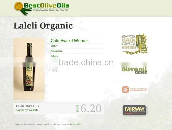 SPECIAL BLEND (OZEL HARMAN) OLIVE OIL by LALELI ( PRODUCED IN WEST TURKEY ) (0.25 ml Glass Bottle )
