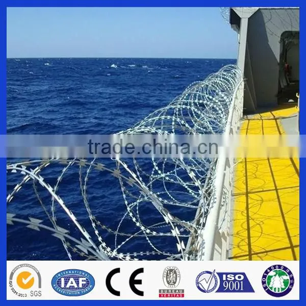 Alibaba china supplier Hot dipped razor barbed wire