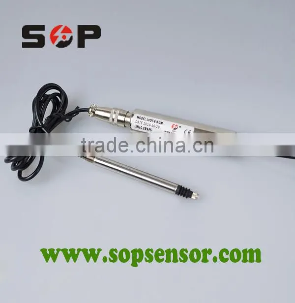 resistive displacement wire rope small volume sensor