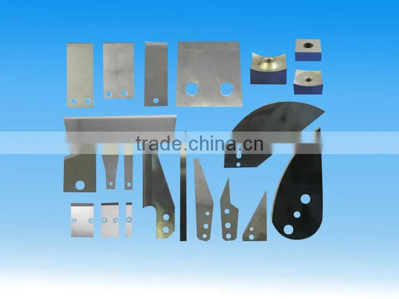 Food machinery blade, arc cutting knife