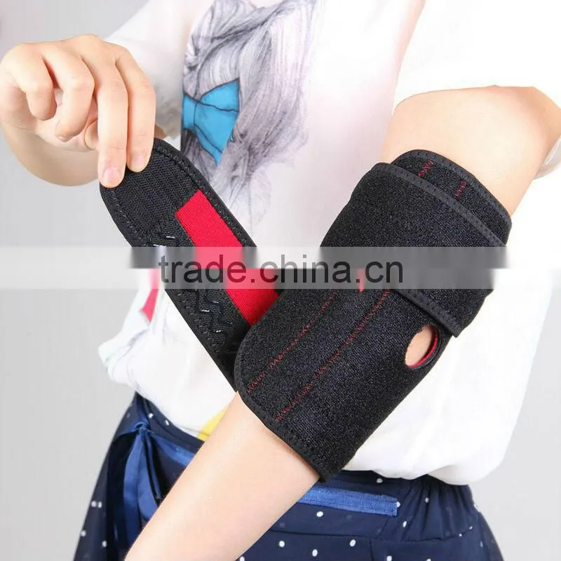 Elastic Wraparound Black Sports Neoprene Arm Elbow Protector Guard Pad Brace
