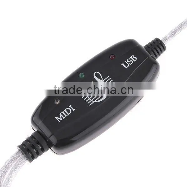 USB To MIDI Cable Converter PC to Music Keyboard Adapter