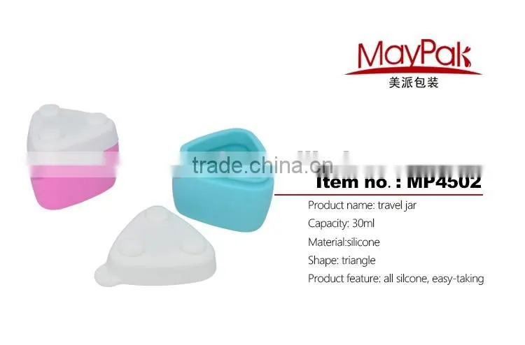 Mini portable multifunction travel lotion jar silicone jar