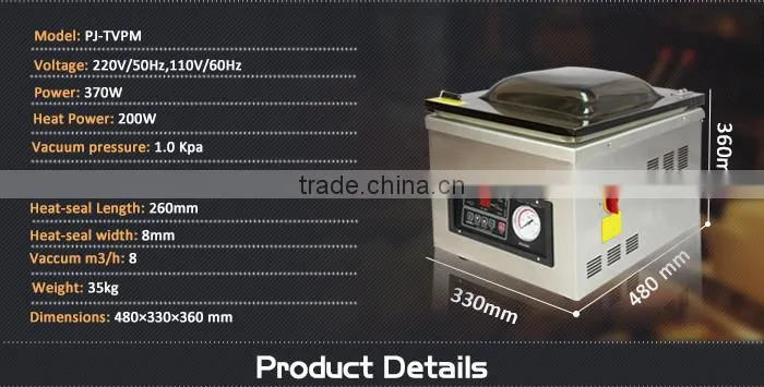 Table top automatic food vacuum machine,vacuum packing machine