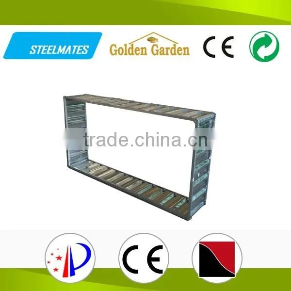 steel frame waterproof metal garden flower pots with new design