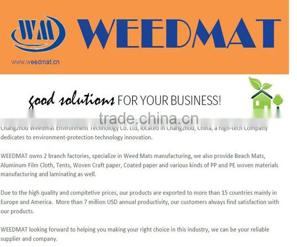 covering pe tarpaulin (tarp weed matting woven cloth)