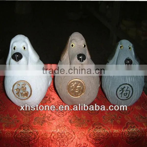 Fu dog statues on stone