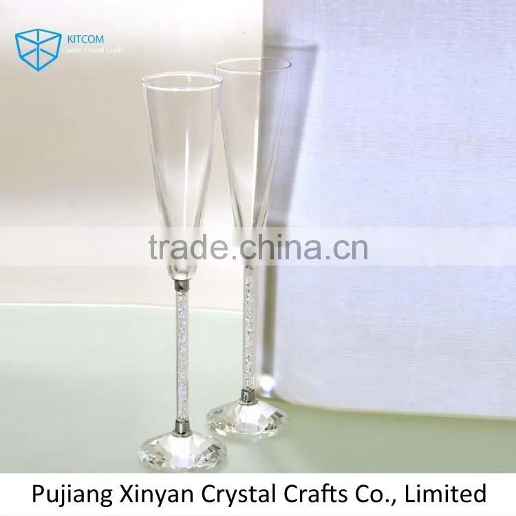 Best selling special design diamond and Crystal glass directly sale