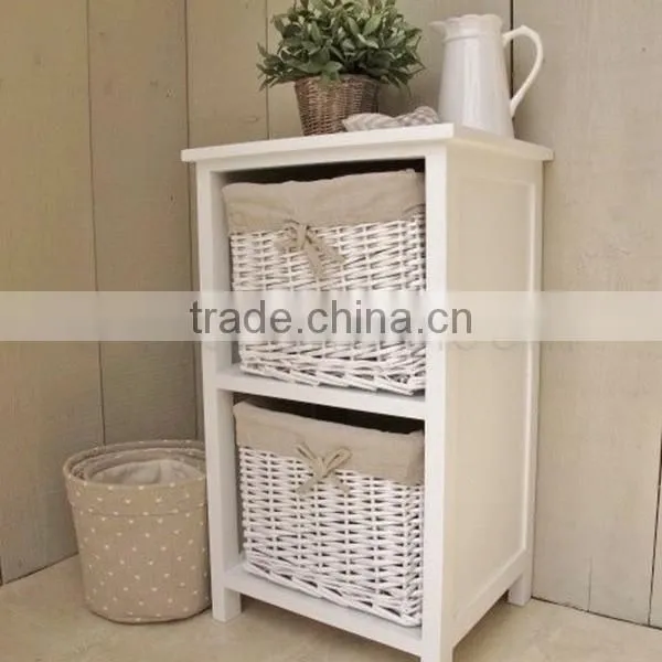 HOT Europe wholesale solid wood furniture with wicker baskets