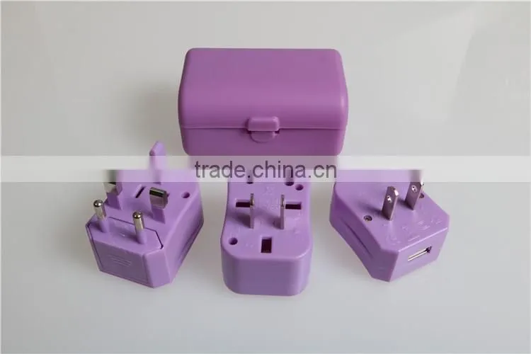 Wontravel 100% OEM USB adapter and unviersal USB travel charger with 3A USB port for hotel gift