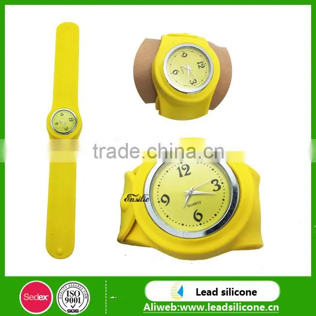 Any Pantone Color Silicone Children Slap Watch Customized Silicone Children Slap Watch