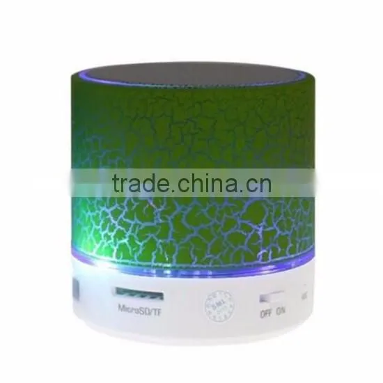 2016 Colorful Dazzle Light Crack Bluetooth Speaker Outdoor Portable Mini Bass Sound Box