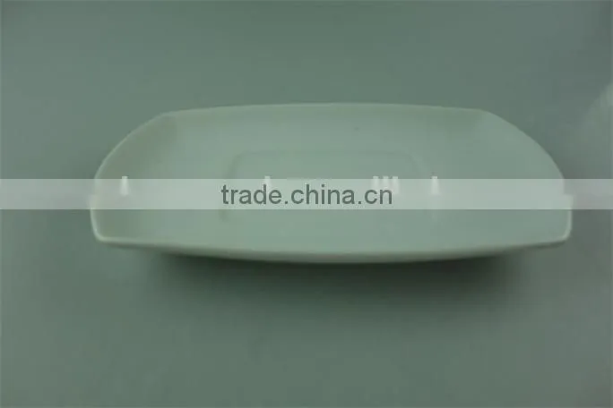 cheap square ceramic novelty personalized gravy boat with saucer