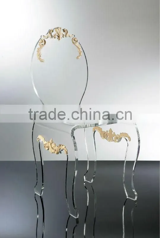 Transparent armless acrylic wedding chairs from china manufacturer