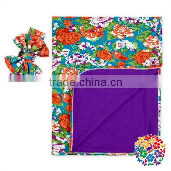 double layers floral newborn baby infant swaddle blanket