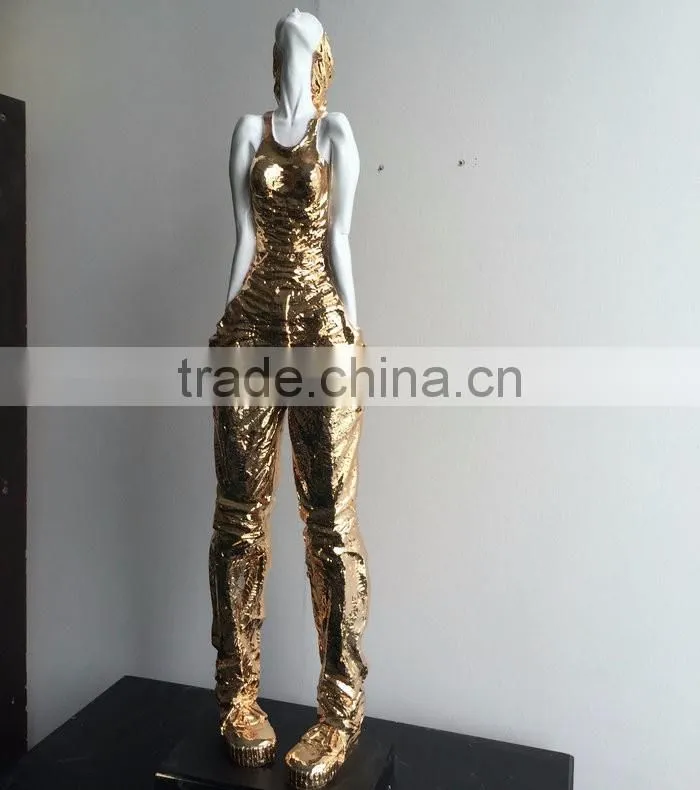 FRP girl character sculpture