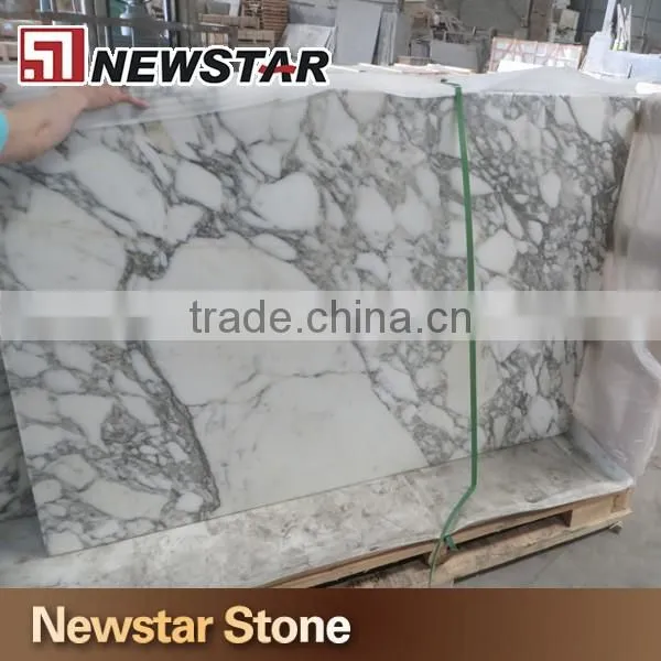 Newstars stone kitchen prefab marble arabescato white countertop