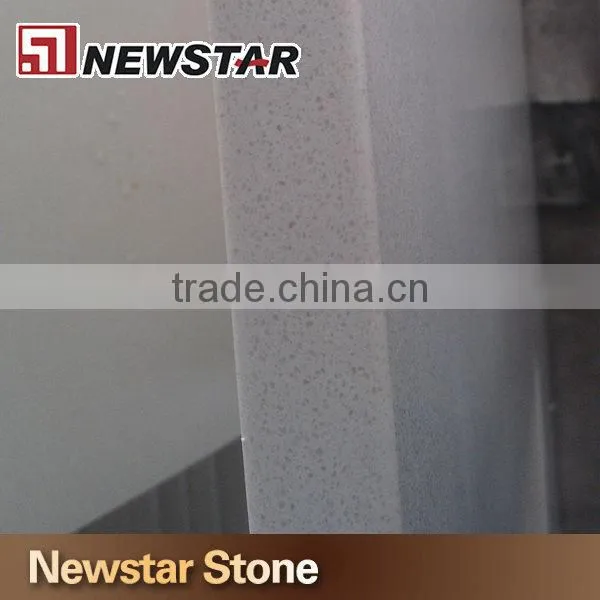 Polished fine grain value white quartz