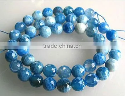 wholesale16" 14mm round banded agate beads
