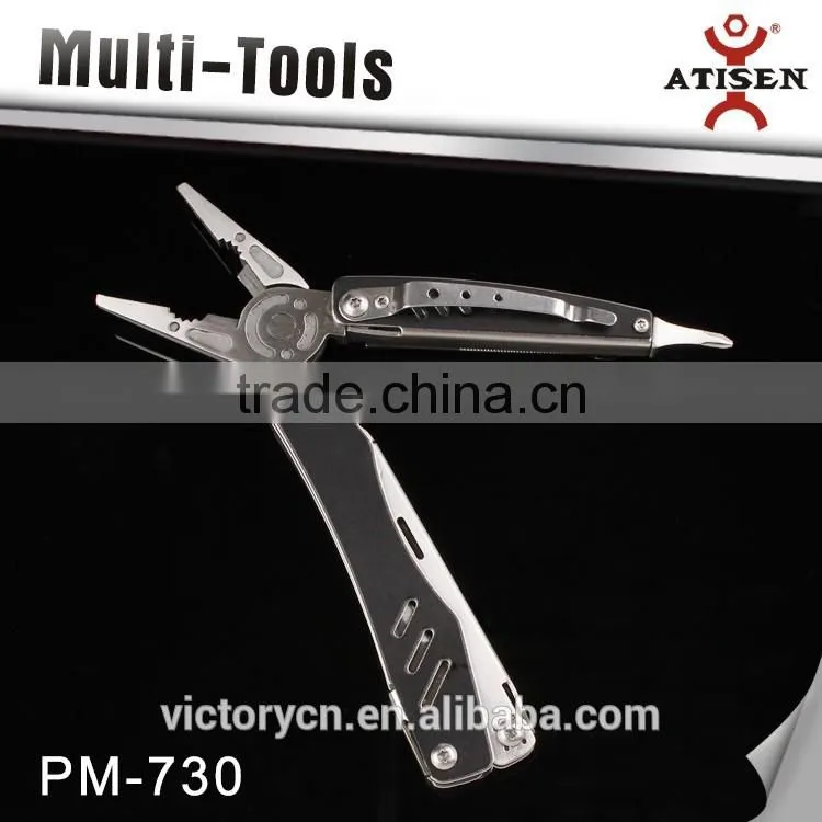 Unique Design Outdoor Camping Multi Functional Tools Folding Pliers Knife 6 In 1