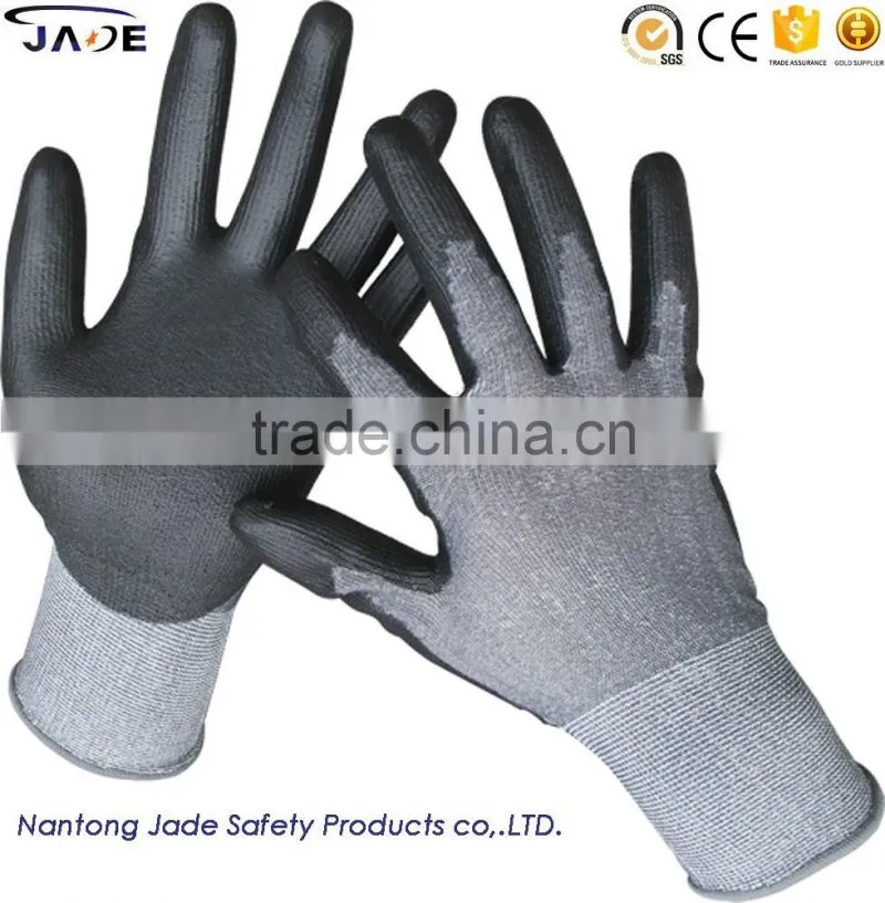 13g nylon pu gloves, pu coated gloves, pu coated work gloves