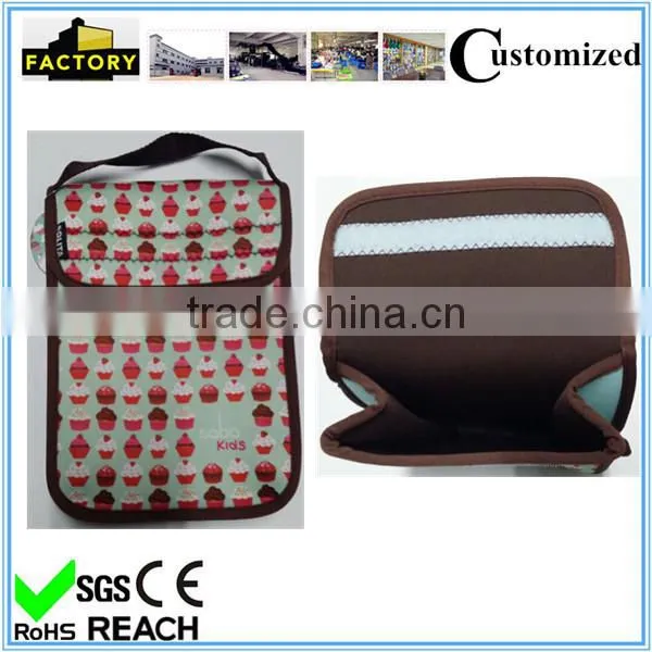 free design kids insulated neoprene lunch bag/lunch tote
