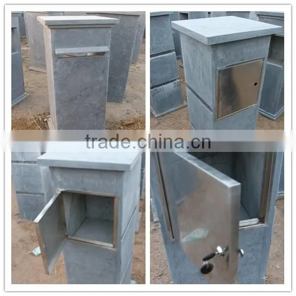 blue limestone letterbox