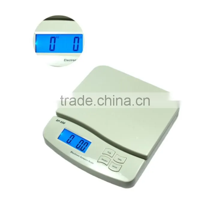 55LB/1g Digital Postal Shipping Scale Weigh Scales W/AC with 2 x AA