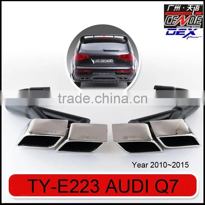 auto tuning stainless steel muffler tip for Audi Q7