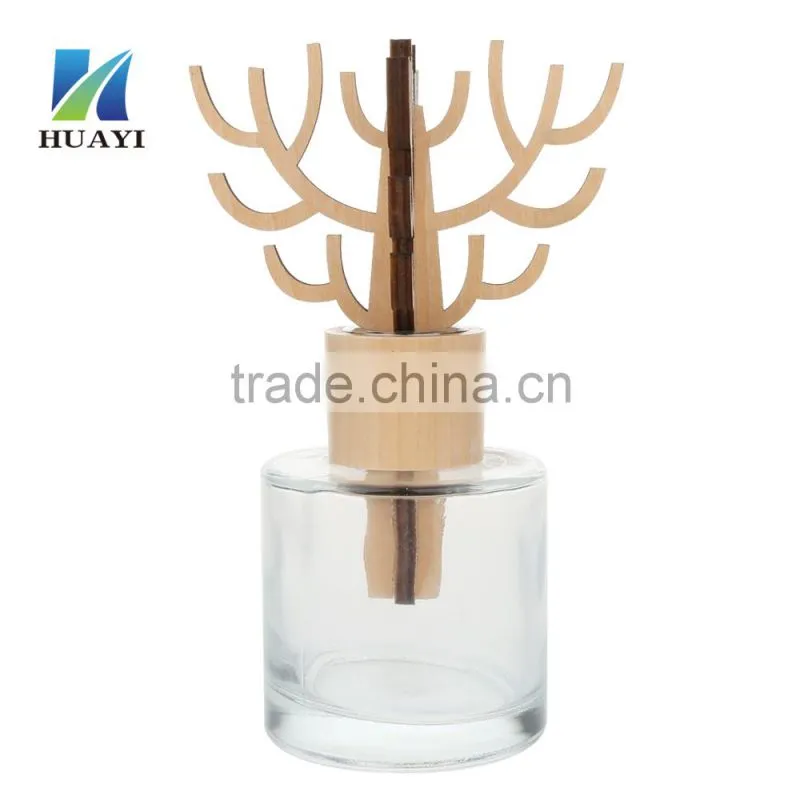 MP001 Perfume Glass Bottle Laser Engraving Long flat Wood Stick
