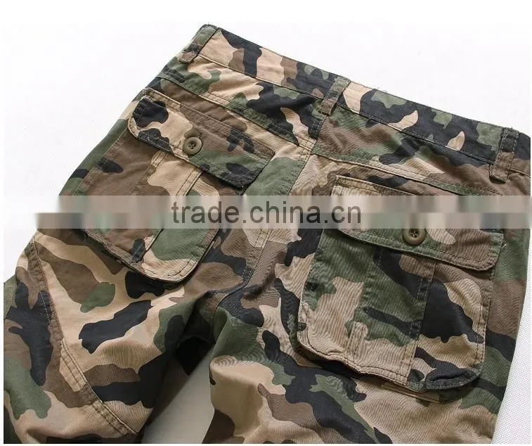 Factory direct sale military short camouflage cargo pants