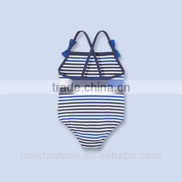 2015 new design wholesale kids one-piece UV protective swimwear