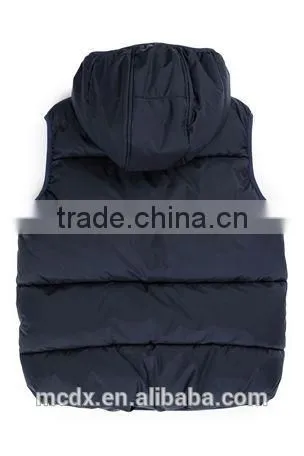 boys hooded gilet sleeveless jackets