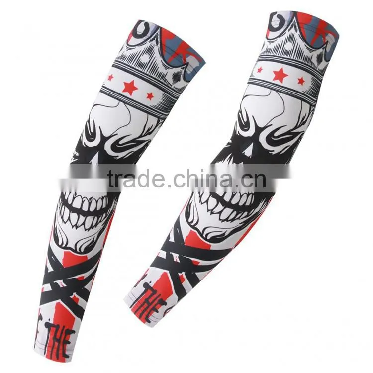 Sport Arm Sleeves UV Sun Protect Anti-slip Basketball Armband Tattoo Cover