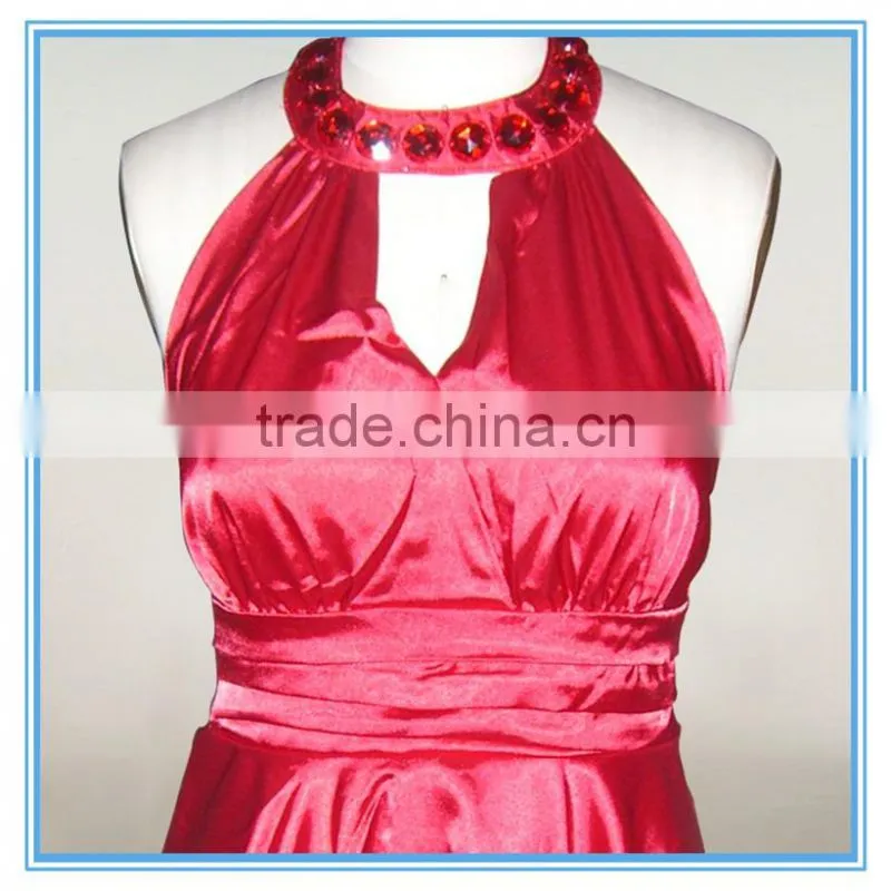 Women Fashion Sexy Satin Dress Casual Dress