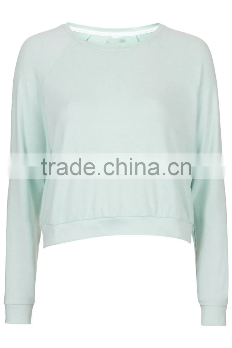 sky blue blank Textured Loungewear Sweater pajamas for women