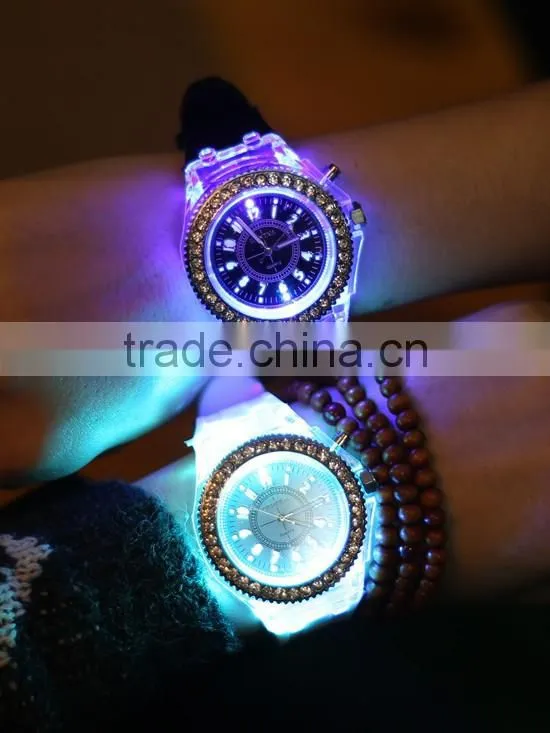 2016 Cute Couple Watch With Diamond Cheap Led Watch For Kids