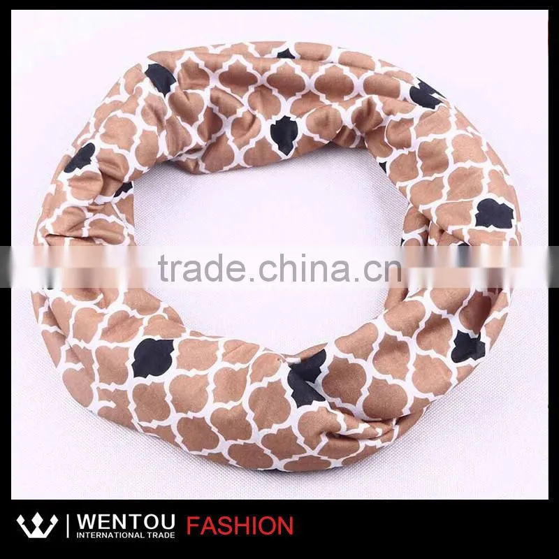 Wholesale Hot Sell Jersey Quatrefoil Infinity Scarf