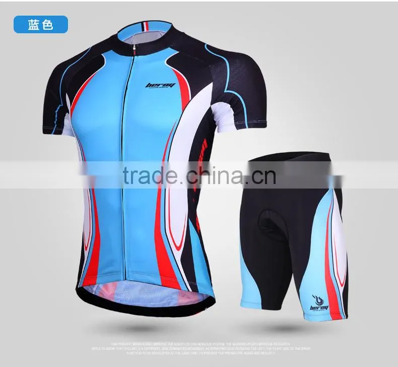 BEROY Fashion Cycling Jersey Original, Wholesale Polyester Cycling Short Sleeve Shirts and Padded Cycling Short Pants