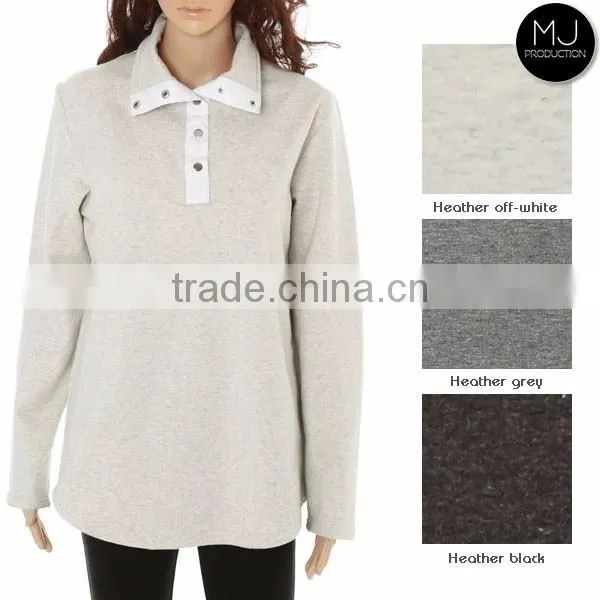 Monogrammed sherpa fleece pullover