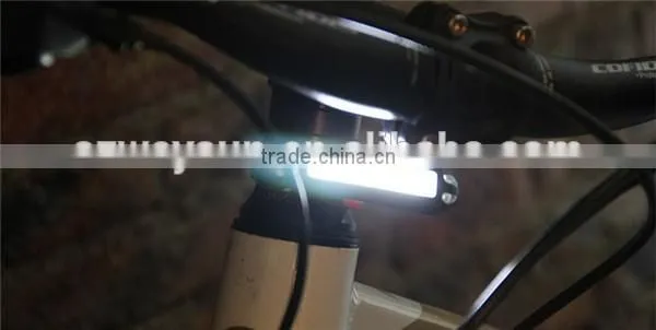 Waterproof Comet USB Rechargeable Bicycle Head Light High Brightness Red LED 100 lumen Front / Rear Bike Safety Light Pack