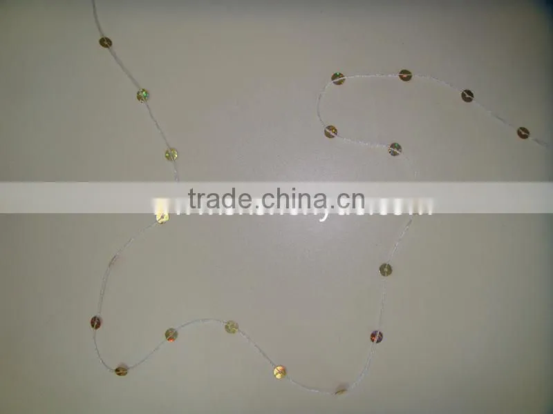 Spangle sequin and paillette thread