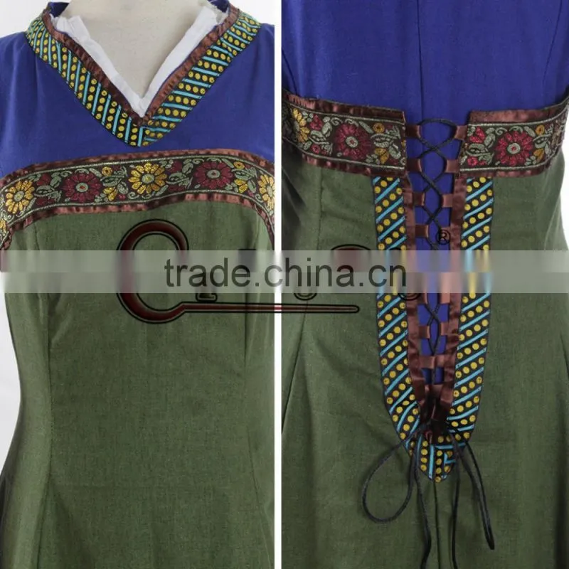 Custom Made Women's Medieval Dress Victorian Renaissance Gothic Dress